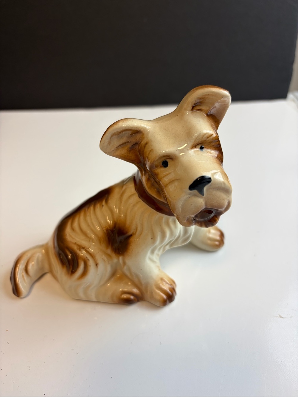 vintage ceramic dog figurine Scottish Terrier